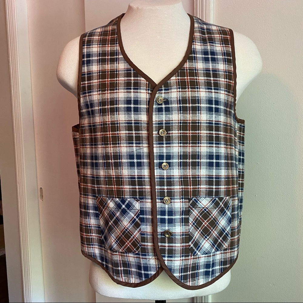 Vintage Sears Plaid Vest